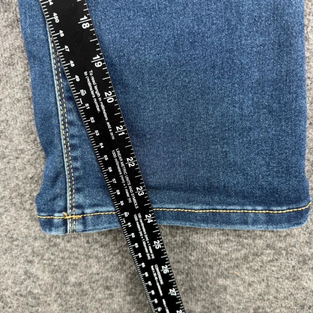 Wonder Nation Girls Blue Flare Jeans High Rise Patch Pocket Denim Size L 10-12